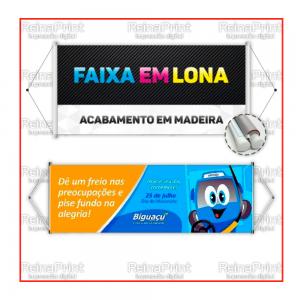 Faixa  Lona 300 gramas Fosca / Brilho Promocional      